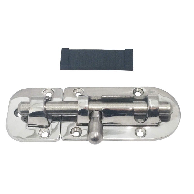 keehui Marine 316 Stainless Steel Heavy Duty 4-3/8 Inch Locker Latch Slide Barrel Bolt for Marine Boat Window/Door/Hatch/Cabinet - Image 1